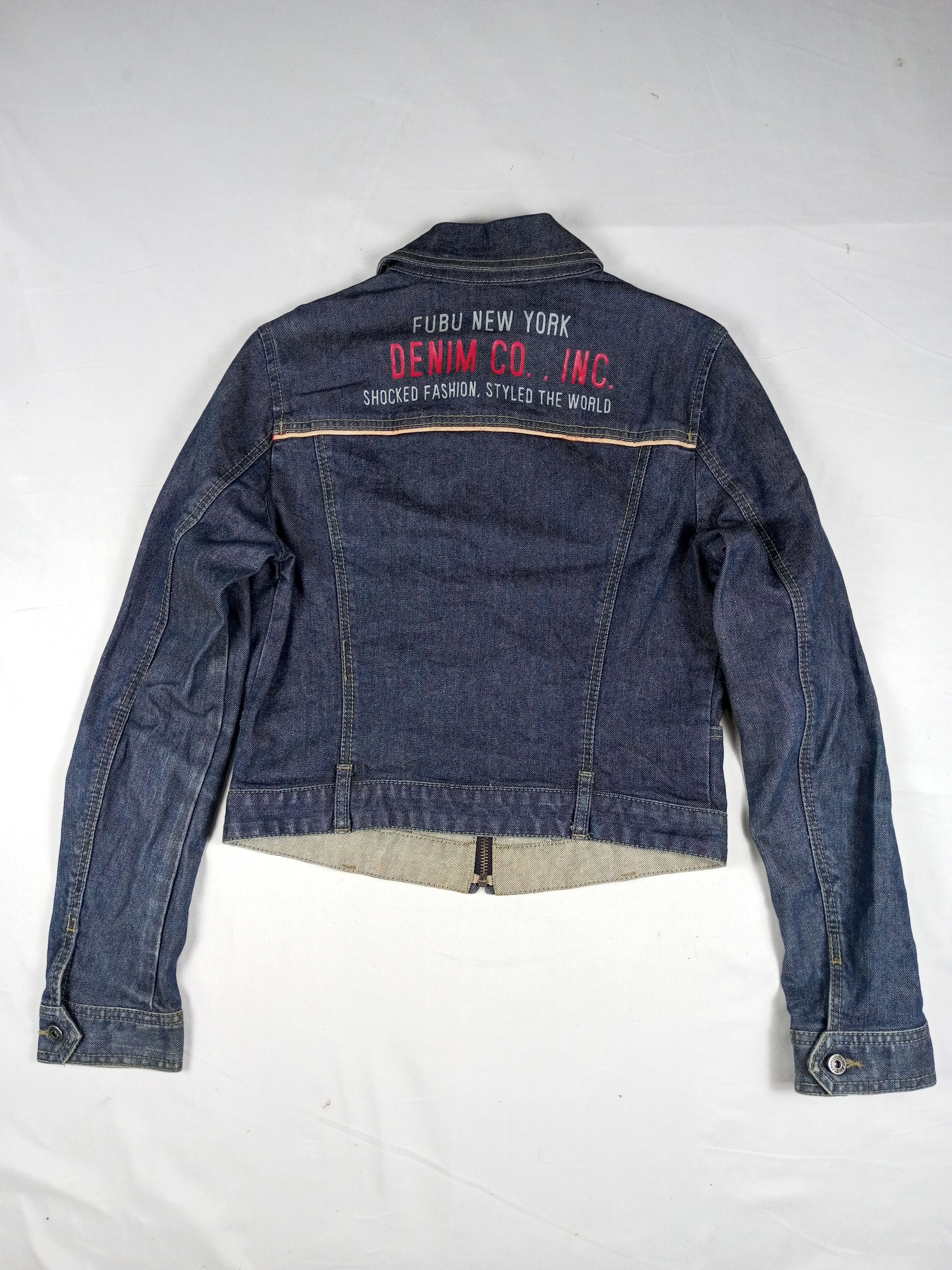 Fubu 🎤 RARE VTG FUBU NEW YORK DENIM JACKET Size M / US 6-8 / IT 42-44 - 15 Thumbnail