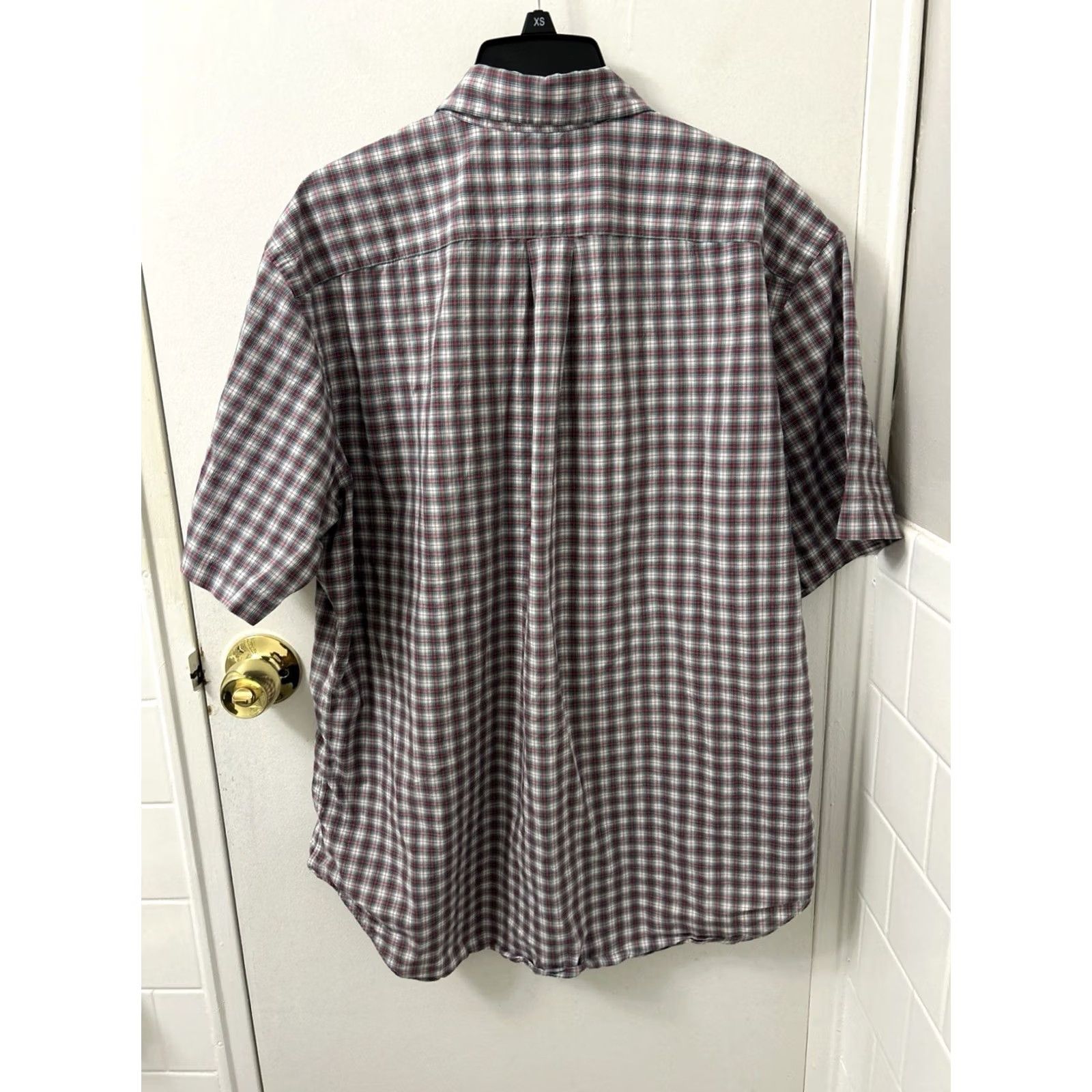 Polo Ralph Lauren VTG Ralph Lauren Shirt Mens Large Red Plaid Classic Fit Button Down Logo S/S Size US L / EU 52-54 / 3 - 7 Thumbnail