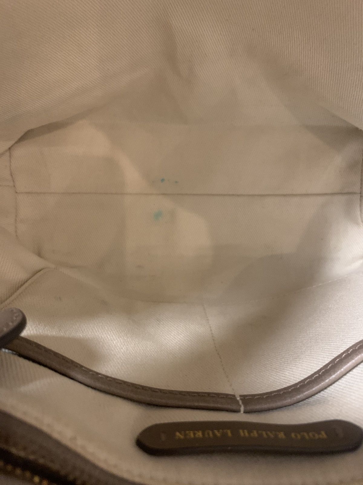 Polo Ralph Lauren Polo Ralph Lauren Tote Handbag Beige in Taupe Suede Size ONE SIZE - 7 Thumbnail