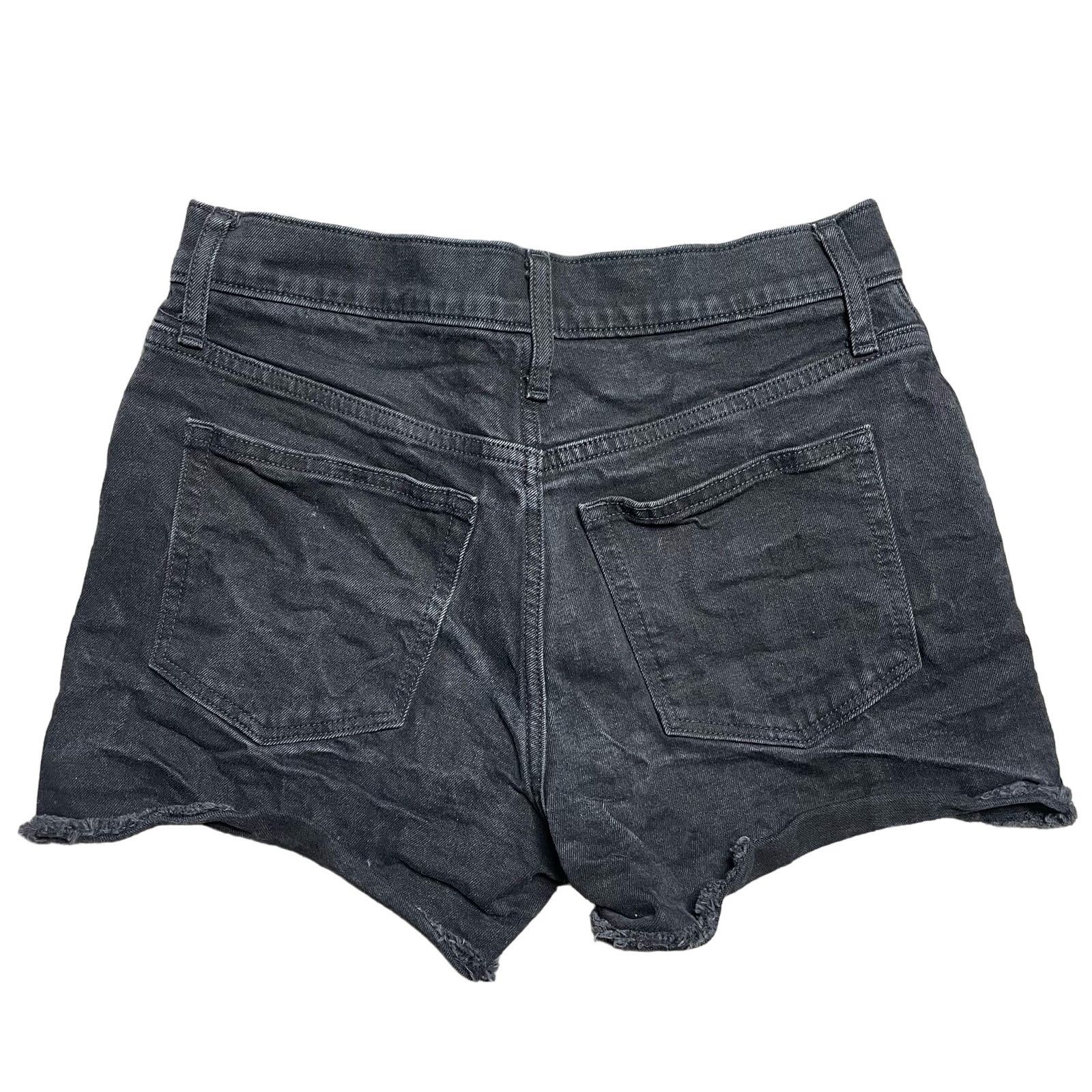 J.Crew J.Crew Black Denim Shorts Size 26" / US 2 / IT 38 - 2 Thumbnail
