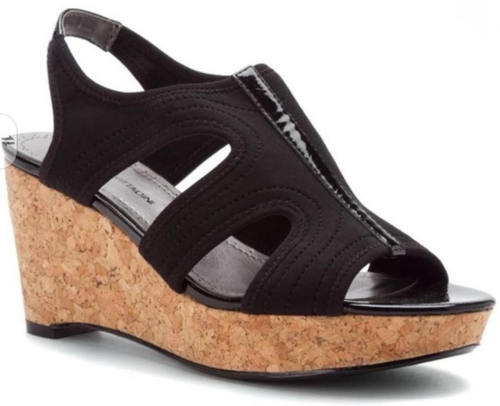 About Arianne Adrienne Vittadini Clint Wedge Sandals Size 7M Size US 7 / IT 37 - 1 Thumbnail