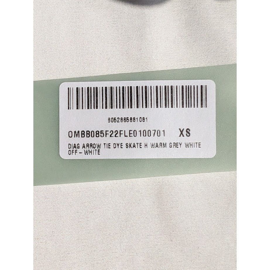 Off-White o1rshd1 Diag Arrow Tie Dye Skate Hoodie in Warm Grey Size US XS / EU 42 / 0 - 18 Thumbnail