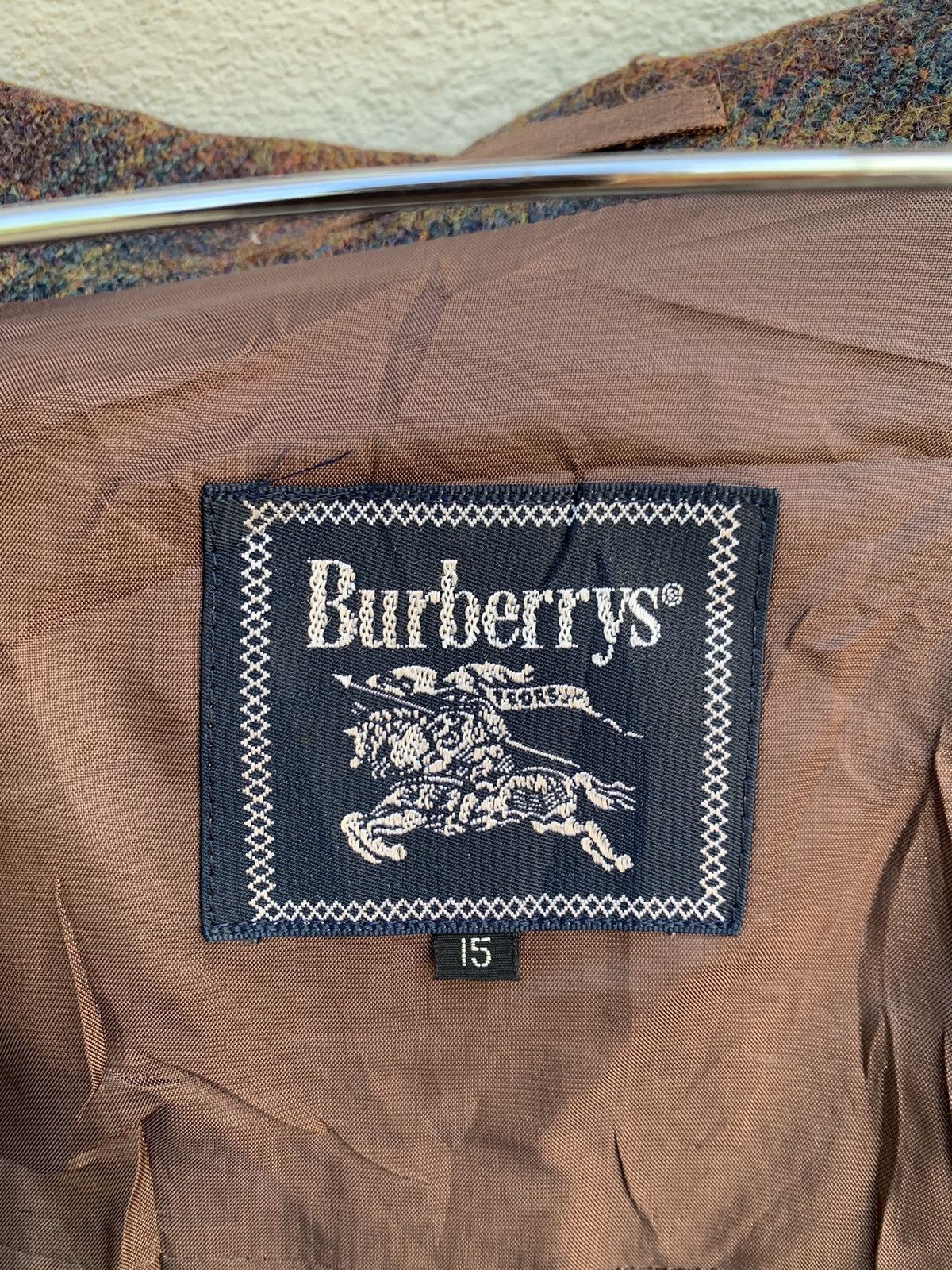 Burberry Burberrys Wool Checkered Style Button Jacket Size M / US 6-8 / IT 42-44 - 4 Thumbnail