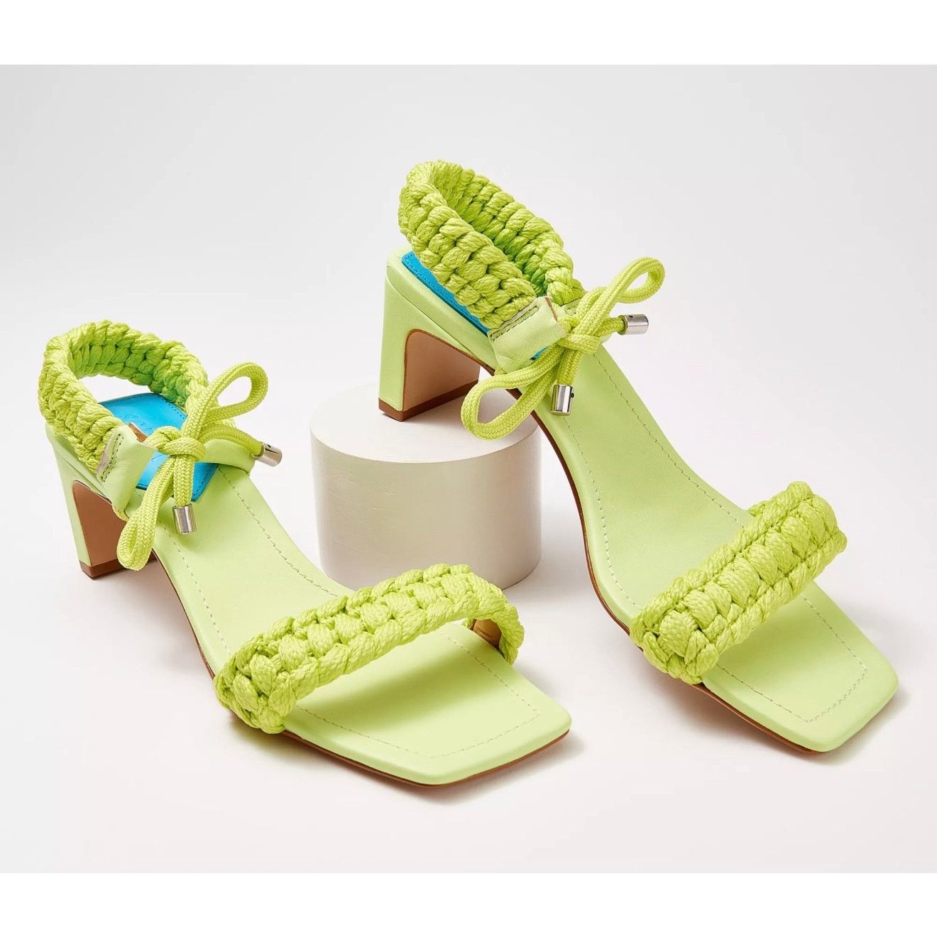 SCHUTZ Schutz Leather Braided Mid-Heel Sandals - Blair Sz 8 Size US 8 / IT 38 - 1 Thumbnail