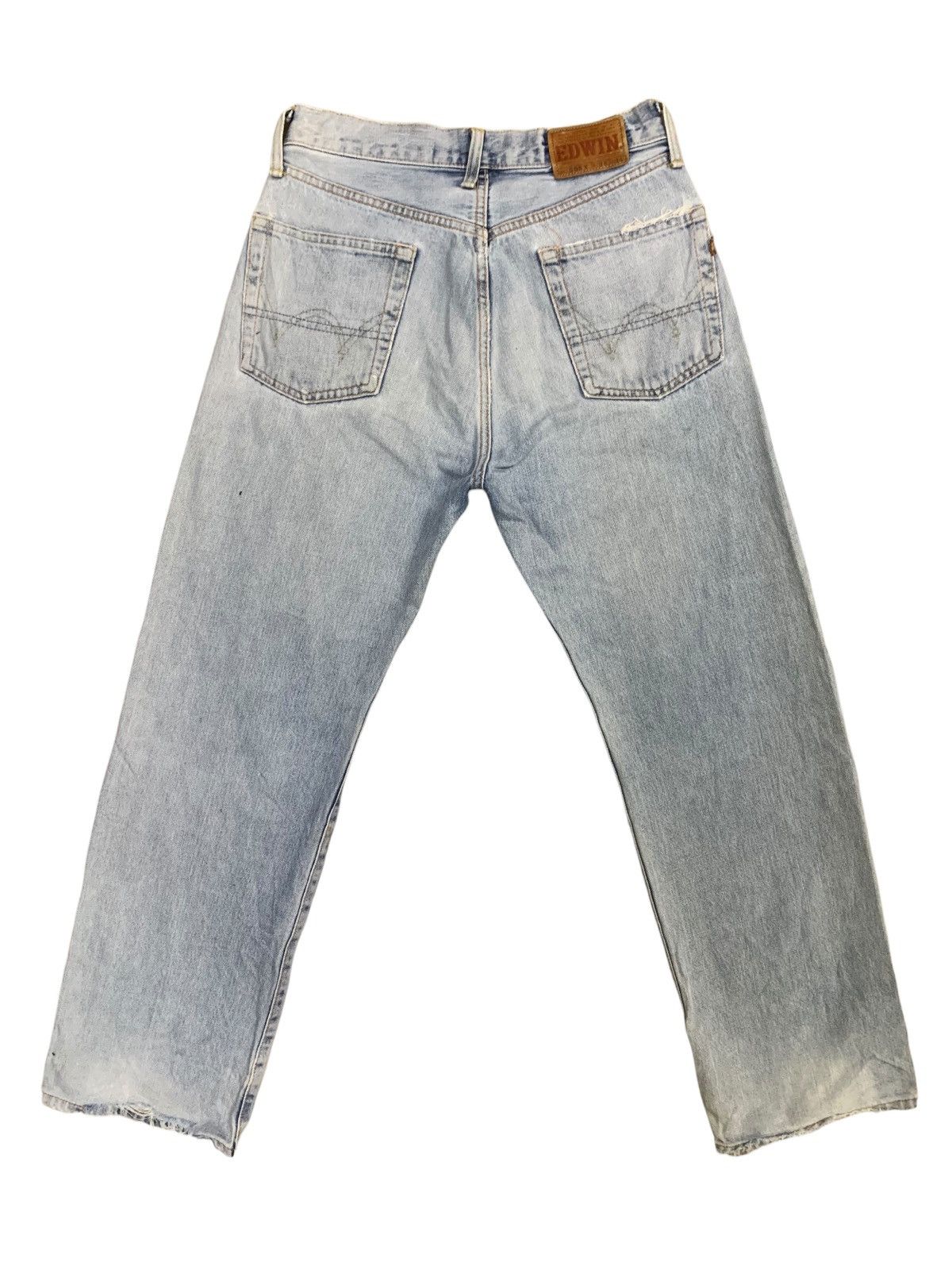 Edwin × Margaret Howell × Vintage Vintage Edwin Blue Mud Wash Distress Jeans Size US 28 / EU 44 - 2 Thumbnail