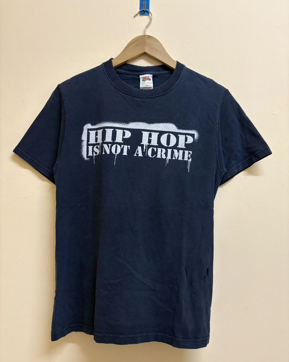 Rap Tees Vintage Hip Hop Is Not A Crime The Drop Base Band Rap Tee Size US S / EU 44-46 / 1 - 1 Thumbnail