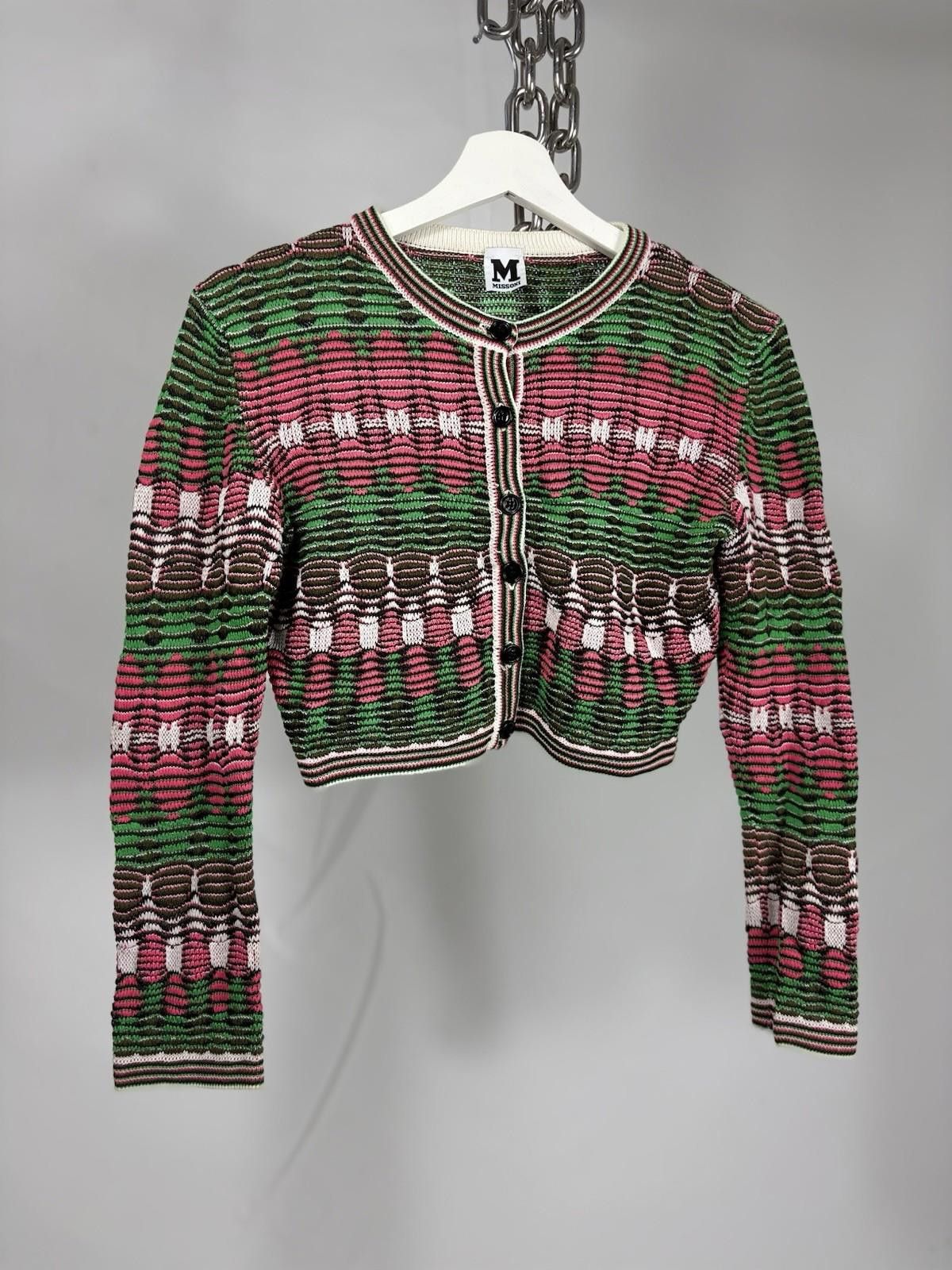 Missoni Missoni Multicoloured Cropped Cardigan Size M / US 6-8 / IT 42-44 - 1 Thumbnail