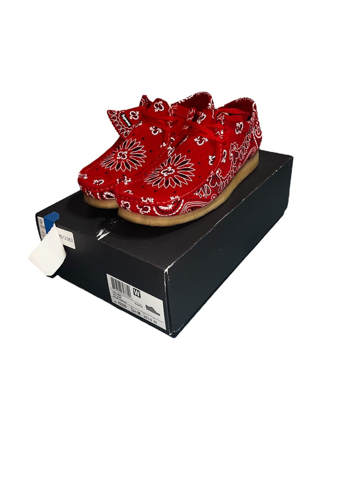 Clarks × Supreme Supreme Clarks Wallabee Red Bandana SS19 Size US 11.5 / EU 44-45 - 2 Thumbnail