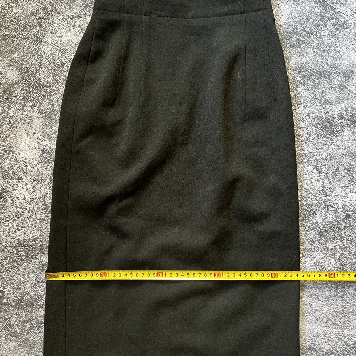 Jil Sander Jil Sander Womens Knee Length Pencil Skirt Black Wool Blend Size 24" / US 00 / IT 34 - 15 Thumbnail