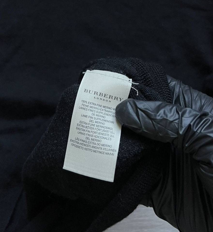 Burberry Vintage Burberry Sweatshirt Knit Black Old Money Size US L / EU 52-54 / 3 - 12 Thumbnail