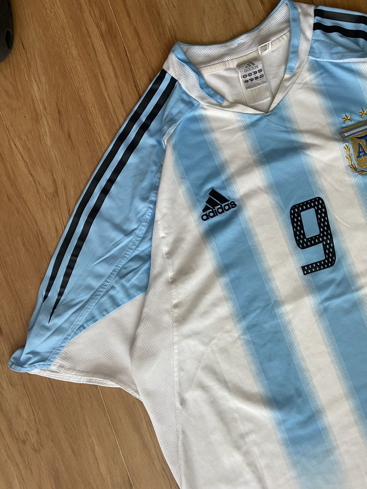 Adidas Adidas Argentina National Team Batistuta #9 Jersey Size US XL / EU 56 / 4 - 5 Thumbnail