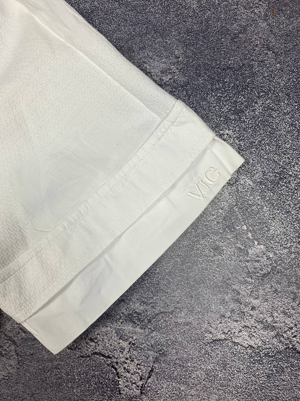 Versace Jeans Couture Versace Jeans VJC Men's White Short Sleeve Button Up Shirt Size US L / EU 52-54 / 3 - 8 Thumbnail