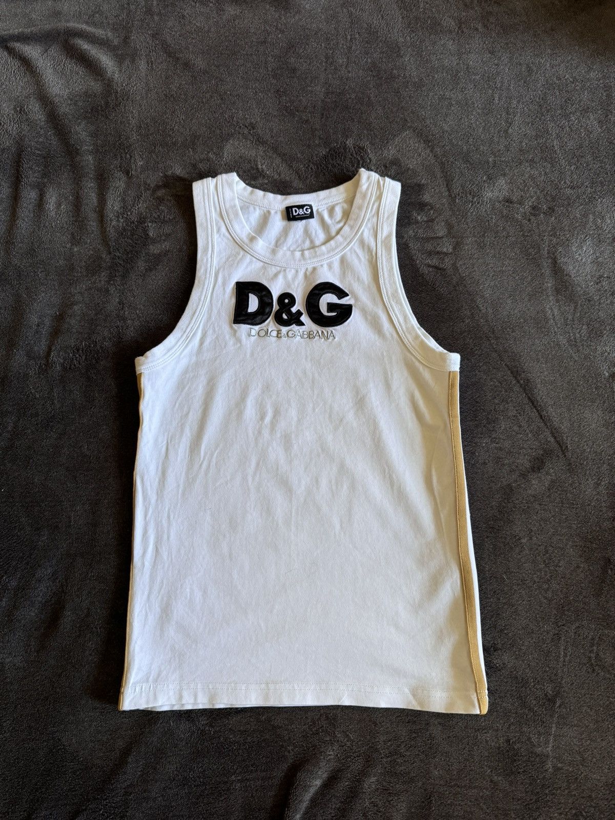 Dolce & Gabbana × Vintage Dolce Gabbana vintage tank top logo y2k | Grailed