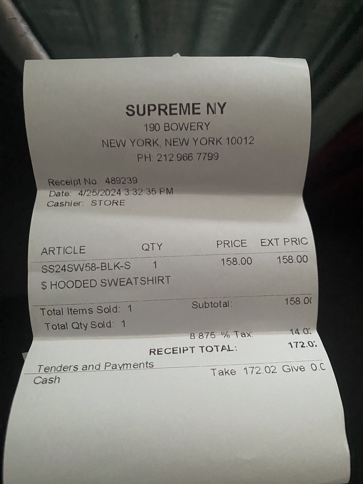 Supreme Supreme #Hooded Sweatshirt 'Black' Size US S / EU 44-46 / 1 - 6 Thumbnail