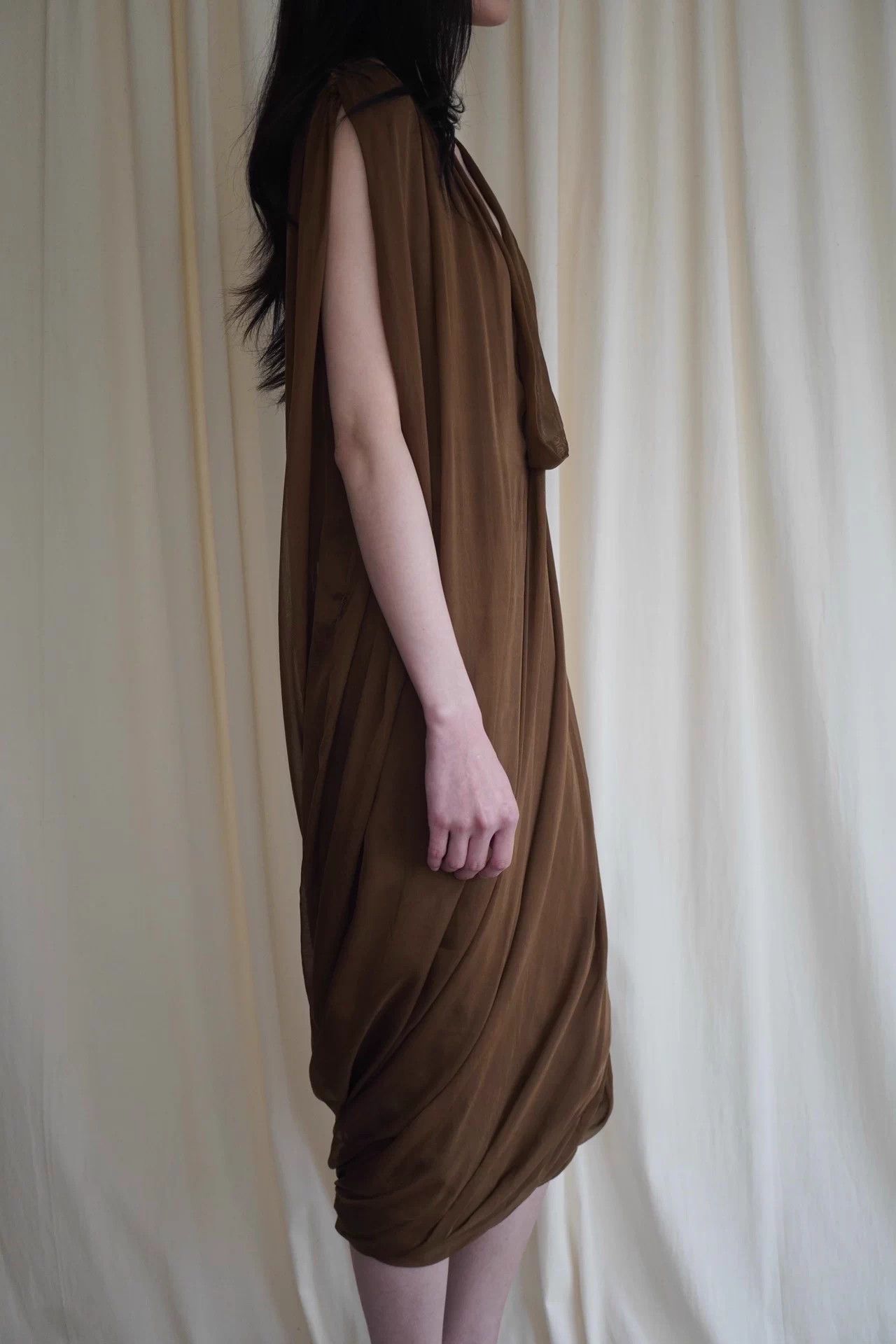 Lanvin LANVIN 1990s Early Rare Silk Double Layer Dress Size S / US 4 / IT 40 - 7 Thumbnail