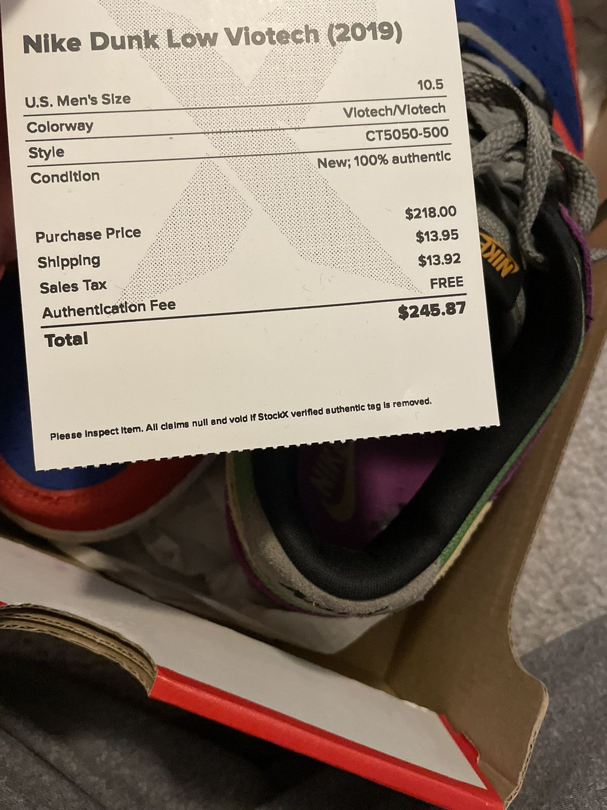 Nike Nike Dunk Low Viotech Size US 10.5 / EU 43-44 - 7 Thumbnail