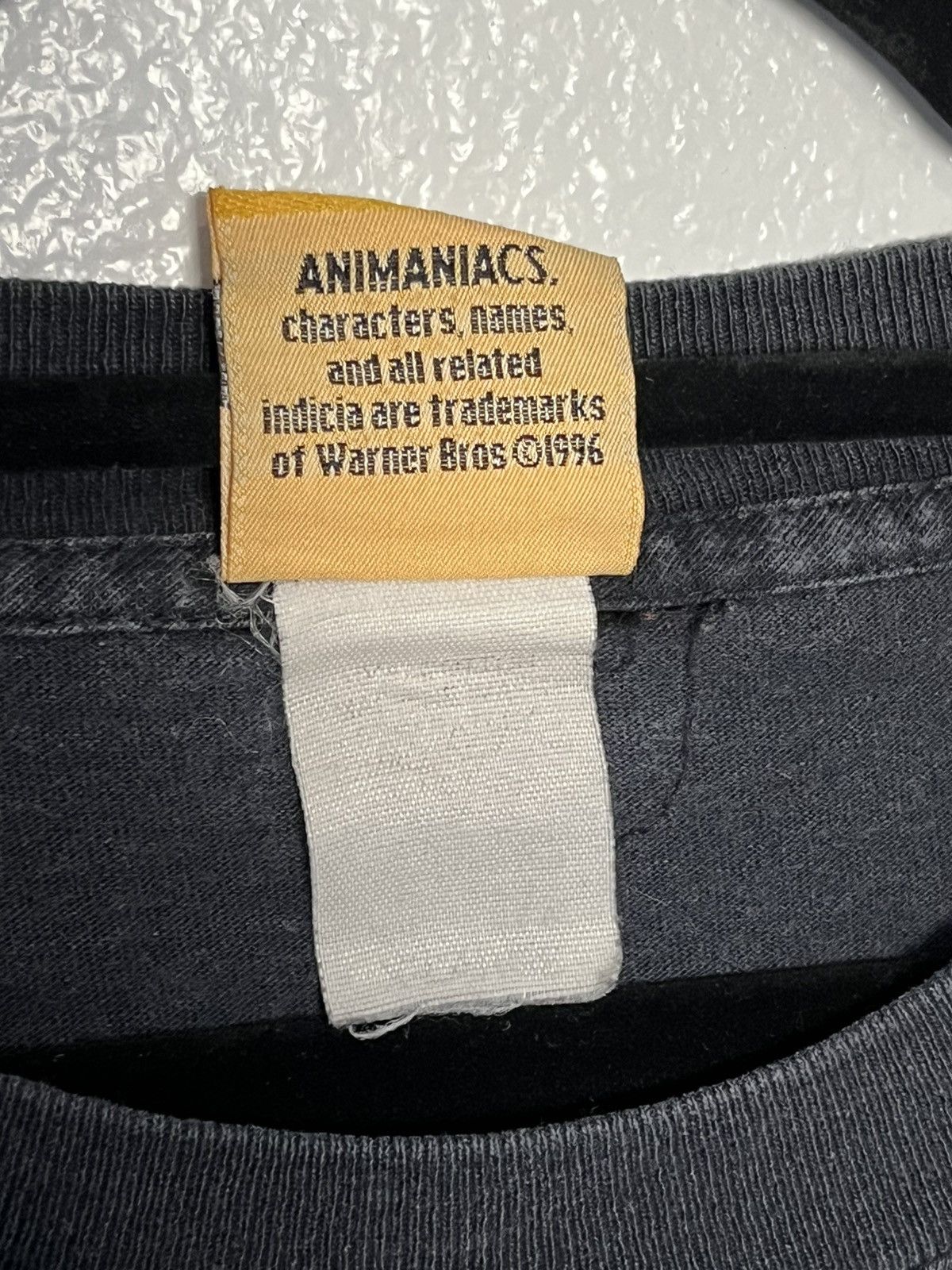 Warner Bros PINKY & THE BRAIN 1995 Animaniacs shirt XL Brain Size US XL / EU 56 / 4 - 9 Thumbnail