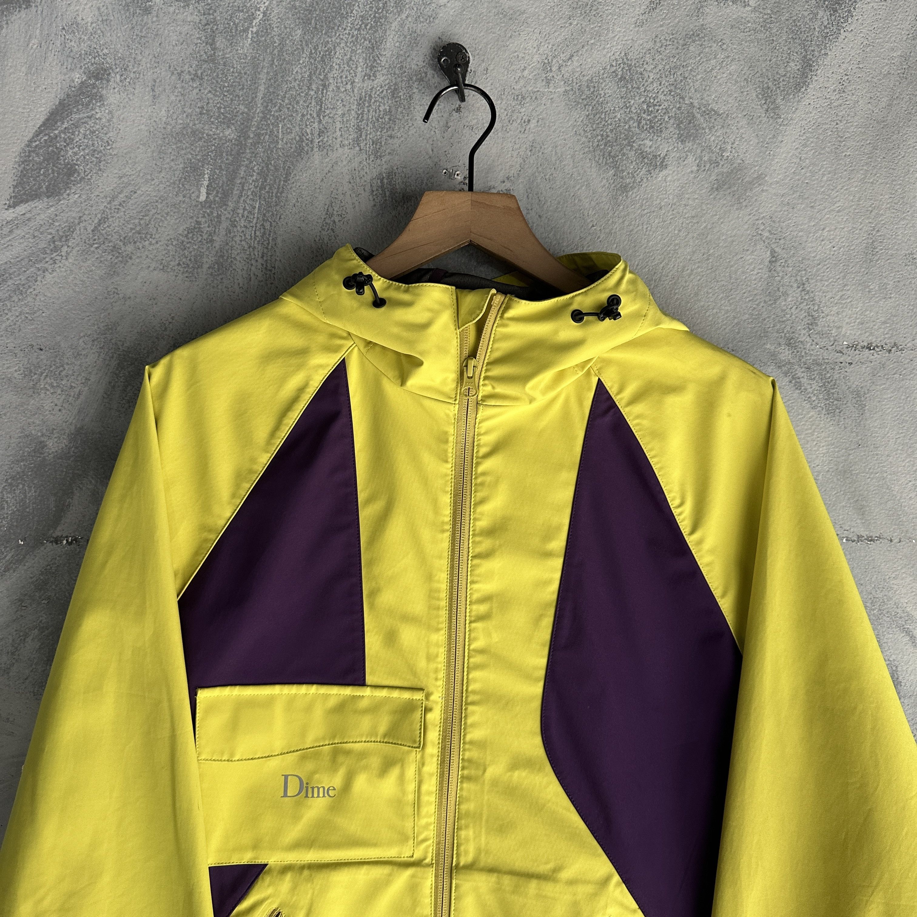 Dime Dime MTL Geometric Windbreaker Jacket Mens Small Lightweight Size US S / EU 44-46 / 1 - 2 Thumbnail