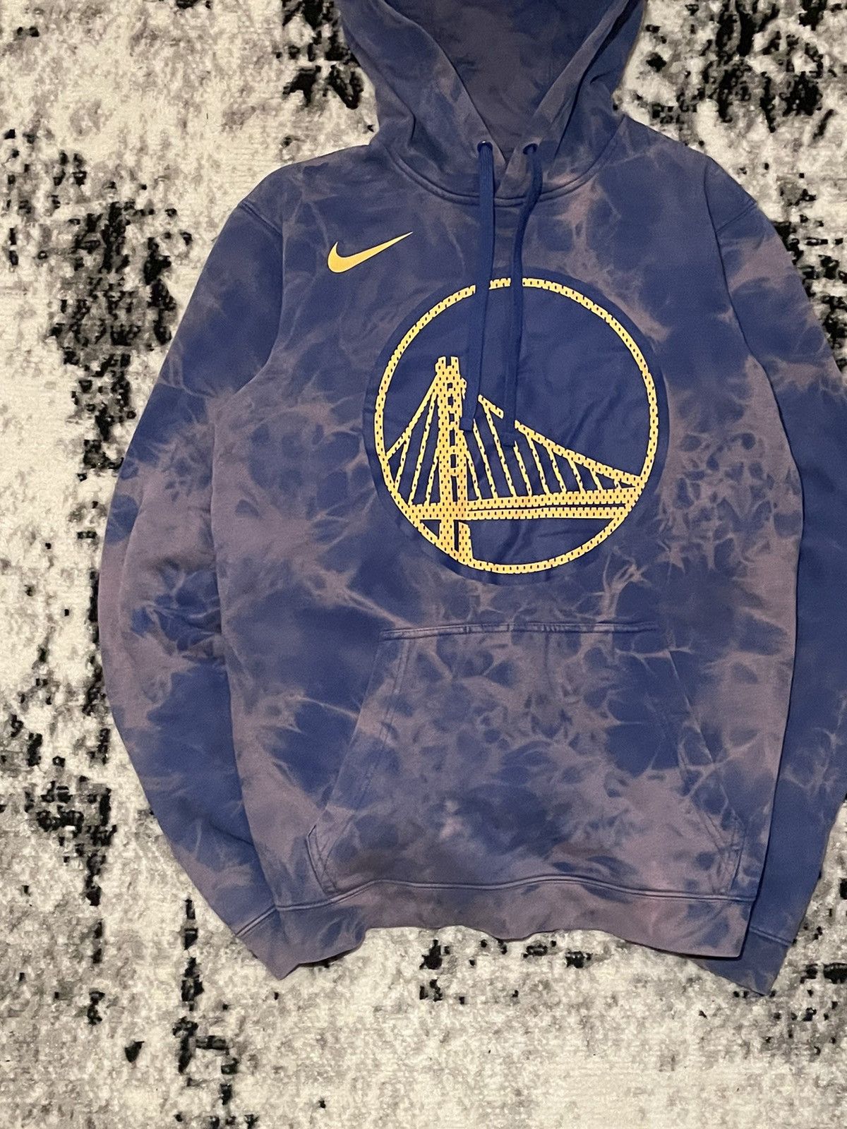 NBA × Nike Vintage Golden State Warriors Nike Hoodie Big Central Logo Size US S / EU 44-46 / 1 - 3 Thumbnail