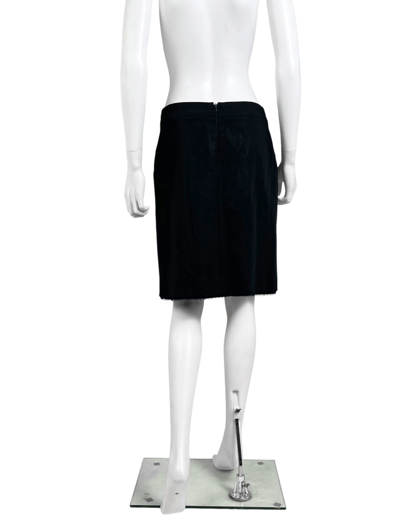 Chanel by Karl Lagerfield S/S 2003 Black Midi Skirt Size 27" / US 4 / IT 40 - 3 Thumbnail