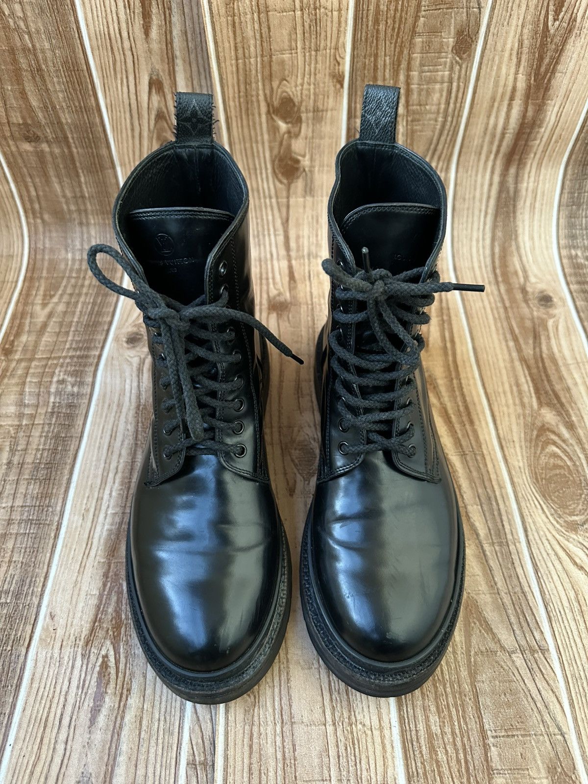 Fragment Design × Louis Vuitton Louis Vuitton X Fragment Black Ice Leather boots Size US 9 / EU 42 - 3 Thumbnail
