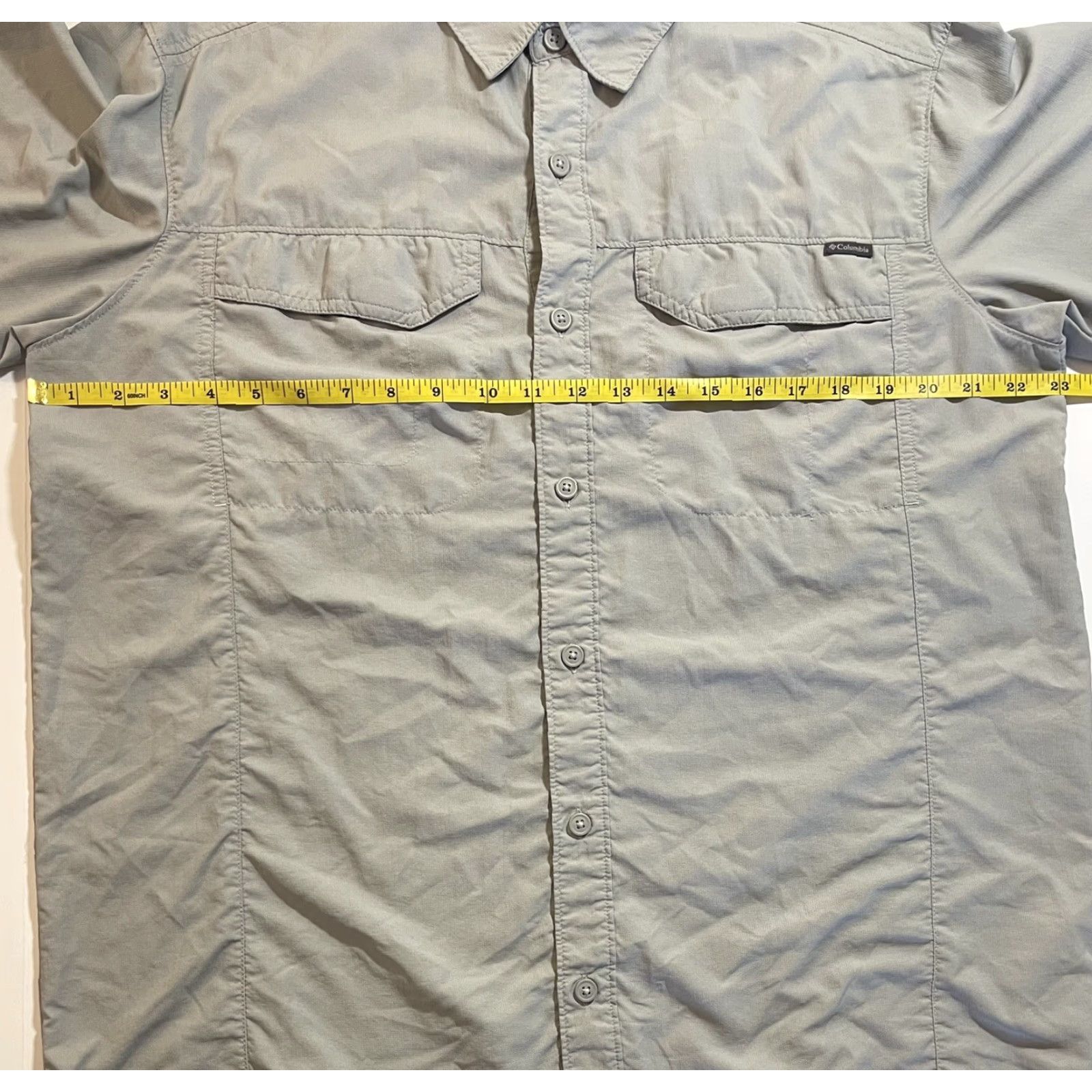 Vintage Columbia PFG Shirt Button Down Short Sleeve Gray - Mens Size L Outdoor Fishing Breathable Pockets Size US L / EU 52-54 / 3 - 5 Thumbnail