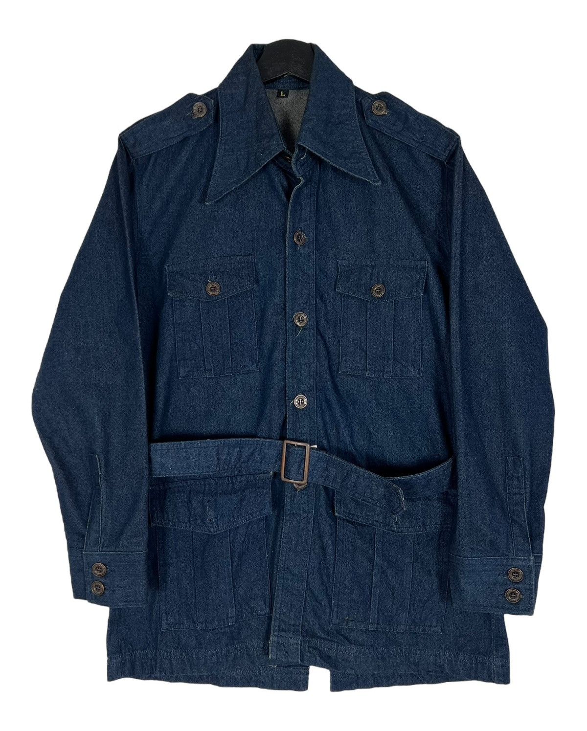 Japanese Brand 80s VICERER SELVEDGE DENIM JACKET Size US L / EU 52-54 / 3 - 4 Thumbnail