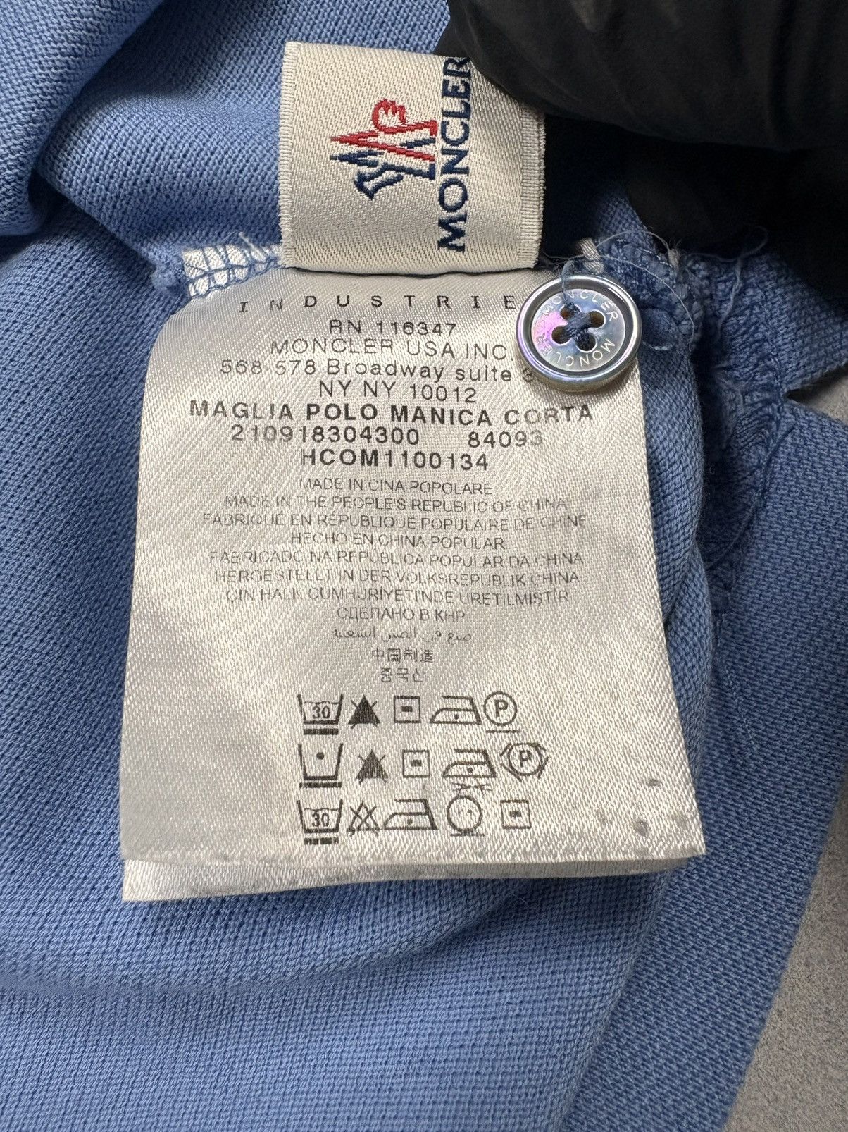 Moncler Moncler Maglia Polo Manica Corta Logo Patch Polo Shirt S Size US S / EU 44-46 / 1 - 14 Thumbnail