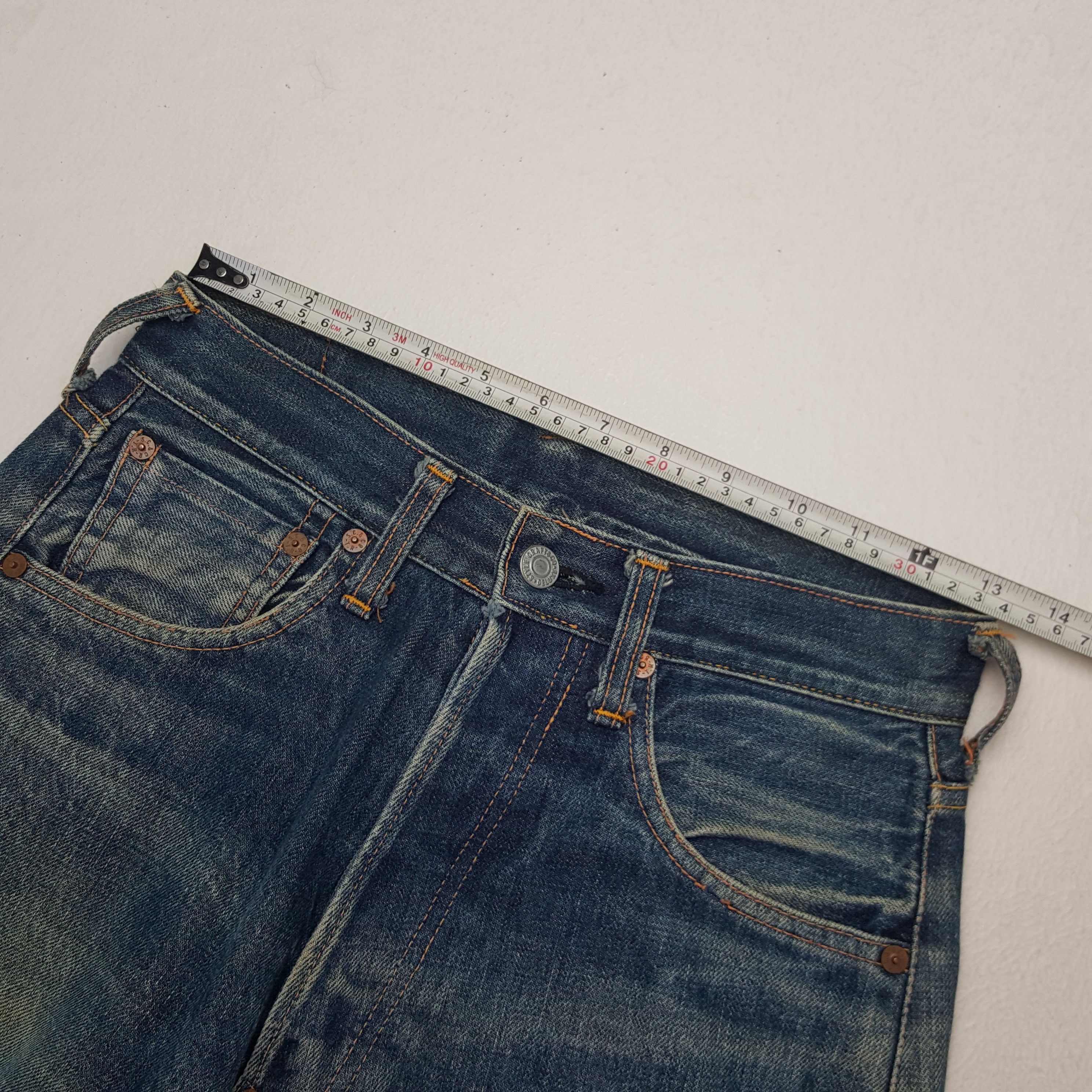 If Six Was Nine × Japanese Brand × Vintage Vintage Evis Japanese Brand Daicock Custom Art Jeans Size US 26 / EU 42 - 9 Thumbnail