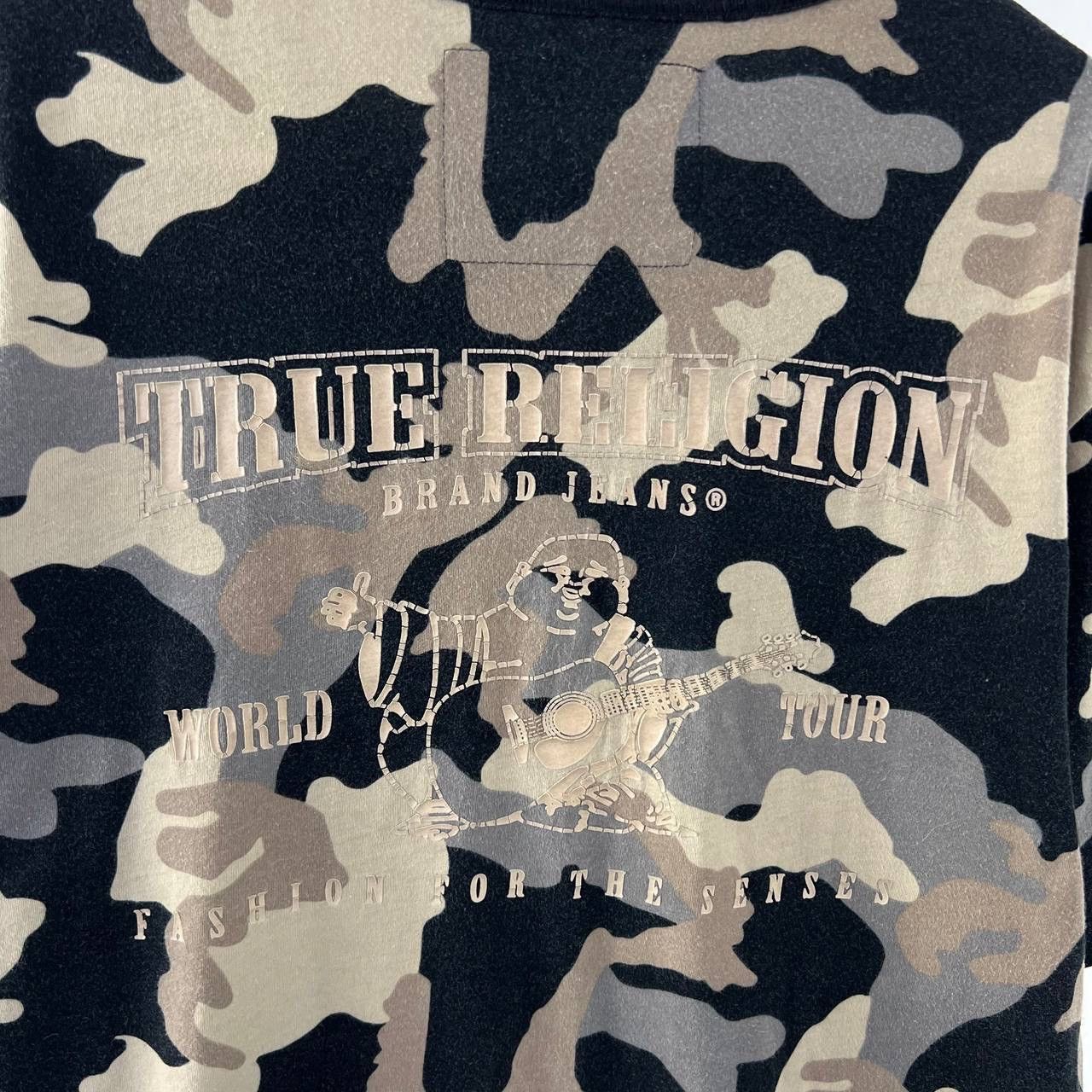 True Religion Vintage True Religion Big Logo Camo T-Shirt Size US M / EU 48-50 / 2 - 4 Thumbnail