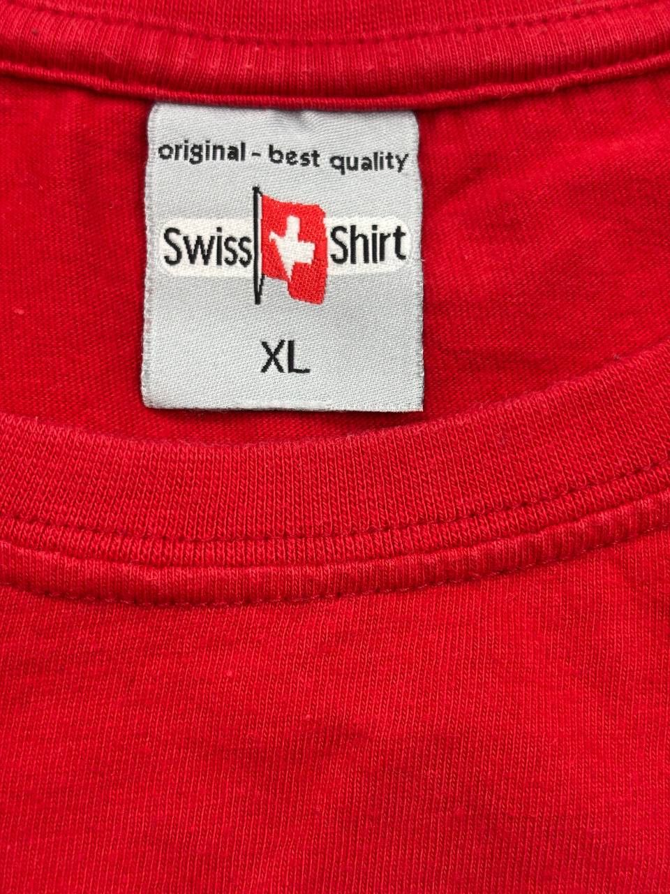 Vintage Swiss Shirt Switzerland Flag Graphic Tee Red XL Size US XL / EU 56 / 4 - 5 Thumbnail