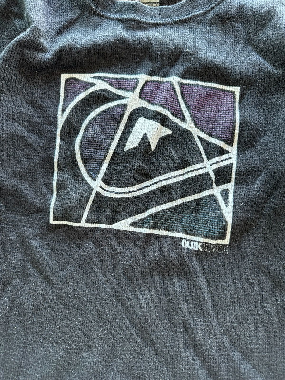 Quiksilver Quiksilver Long Sleeve Thermal Graphic Print Logo T-Shirt Size M / US 6-8 / IT 42-44 - 2 Thumbnail