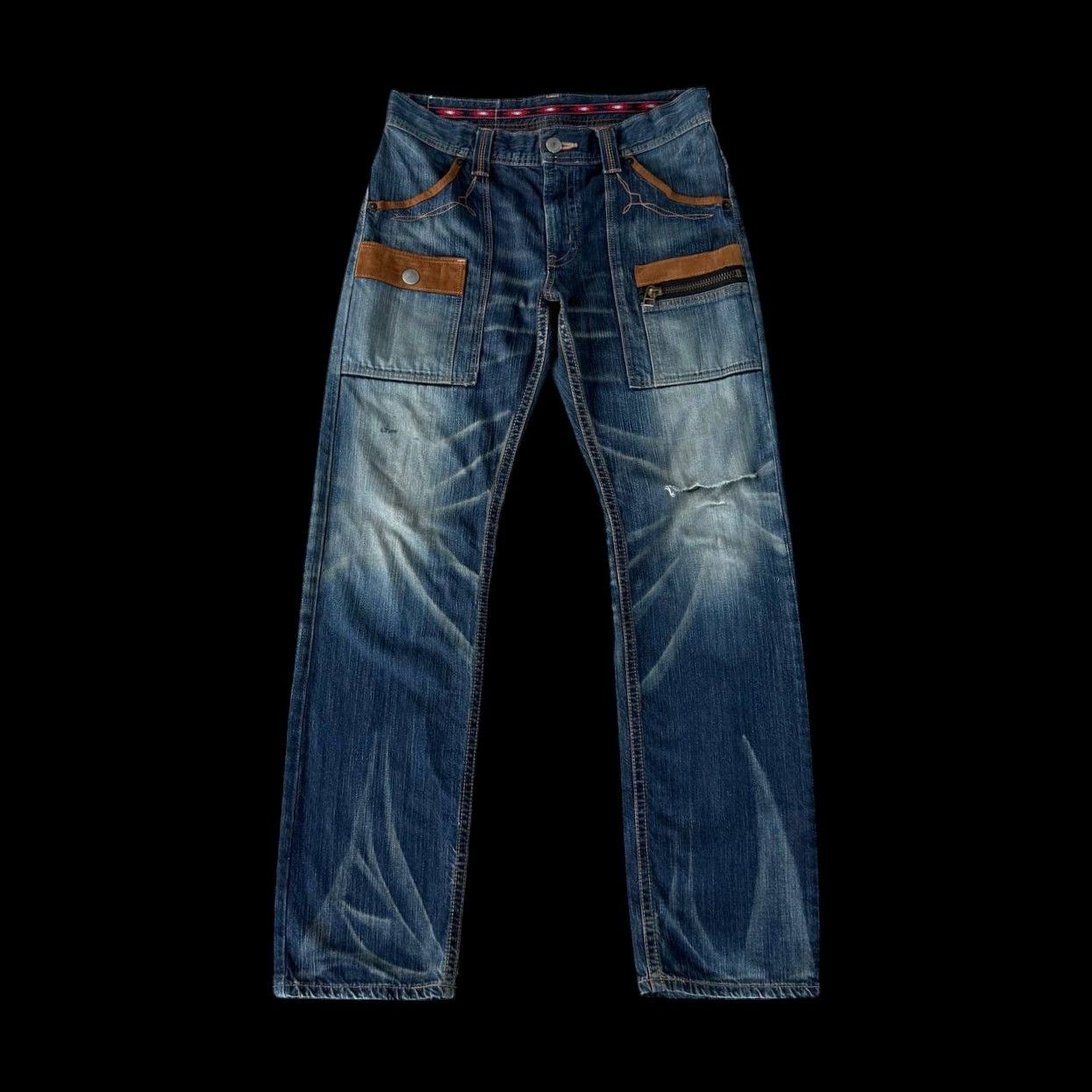 Edwin Archival Edwin Japan Distressed Exc.Vintage XU Multi-Pocket Size US 32 / EU 48 - 1 Thumbnail