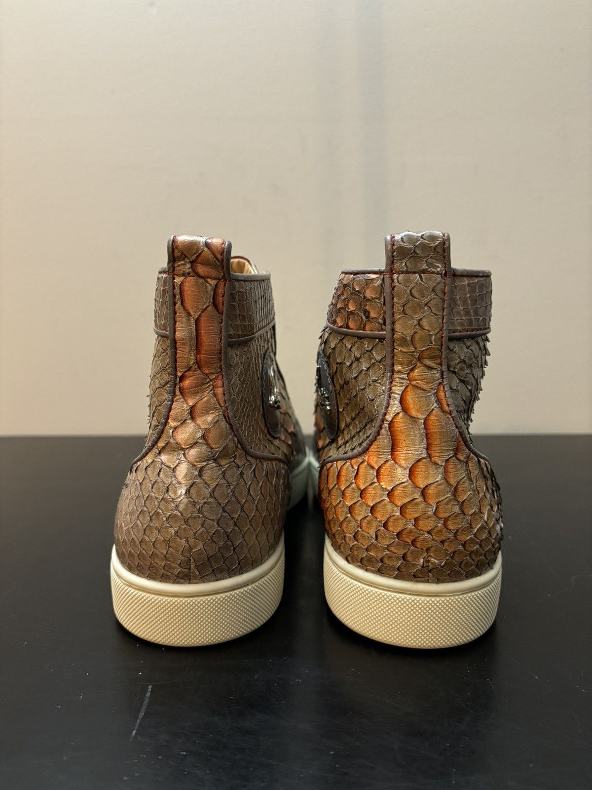 Christian Louboutin Christian Louboutin Red Bottom Louis Orlato Python Snakeskin Size US 12 / EU 45 - 5 Thumbnail