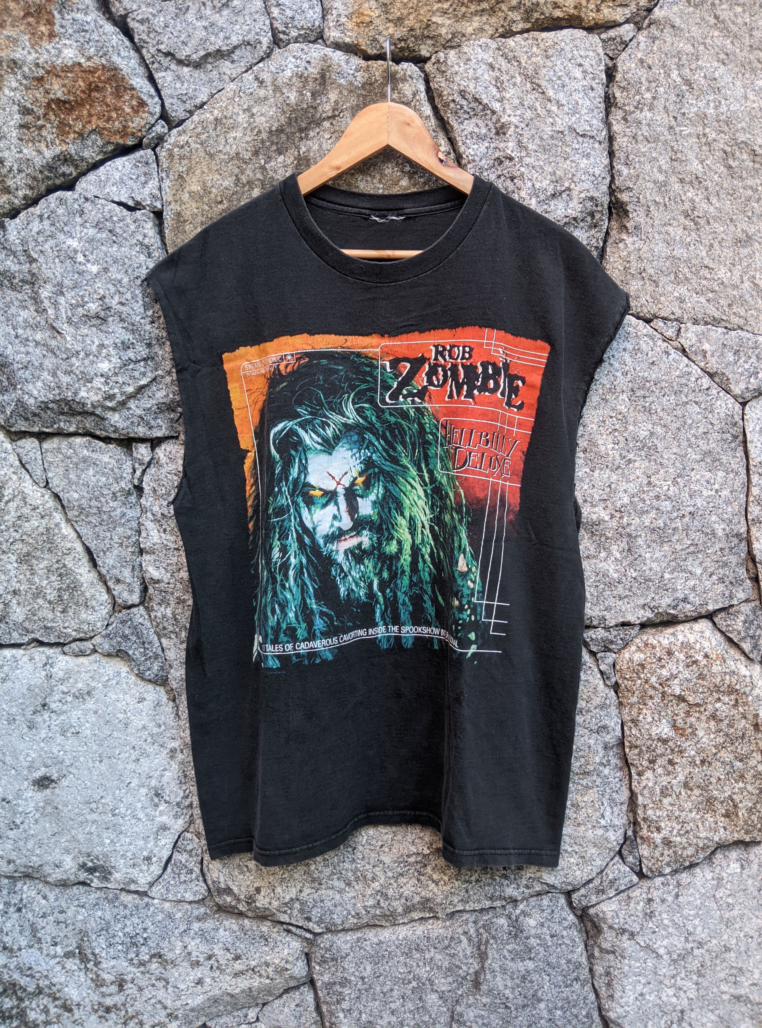 Band Tees Vintage 1998 Rob zombie hellbilly deluxe metal distressed Size US XL / EU 56 / 4 - 1 Thumbnail
