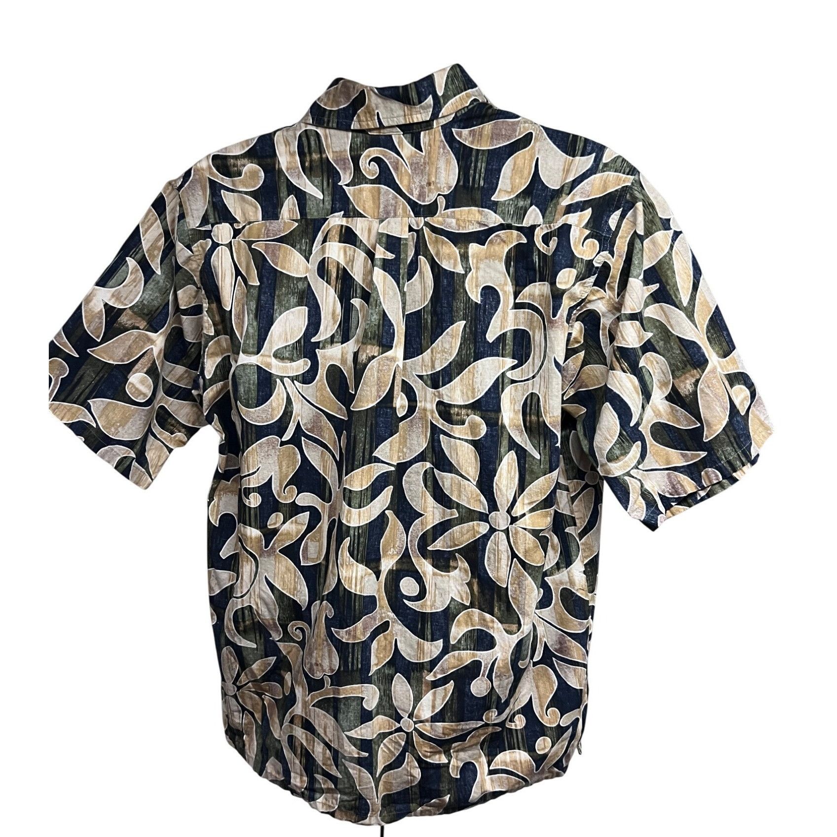 Vintage Go Barefoot Mens Vintage Reverse Floral Print Pullover Hawai Size US L / EU 52-54 / 3 - 2 Thumbnail