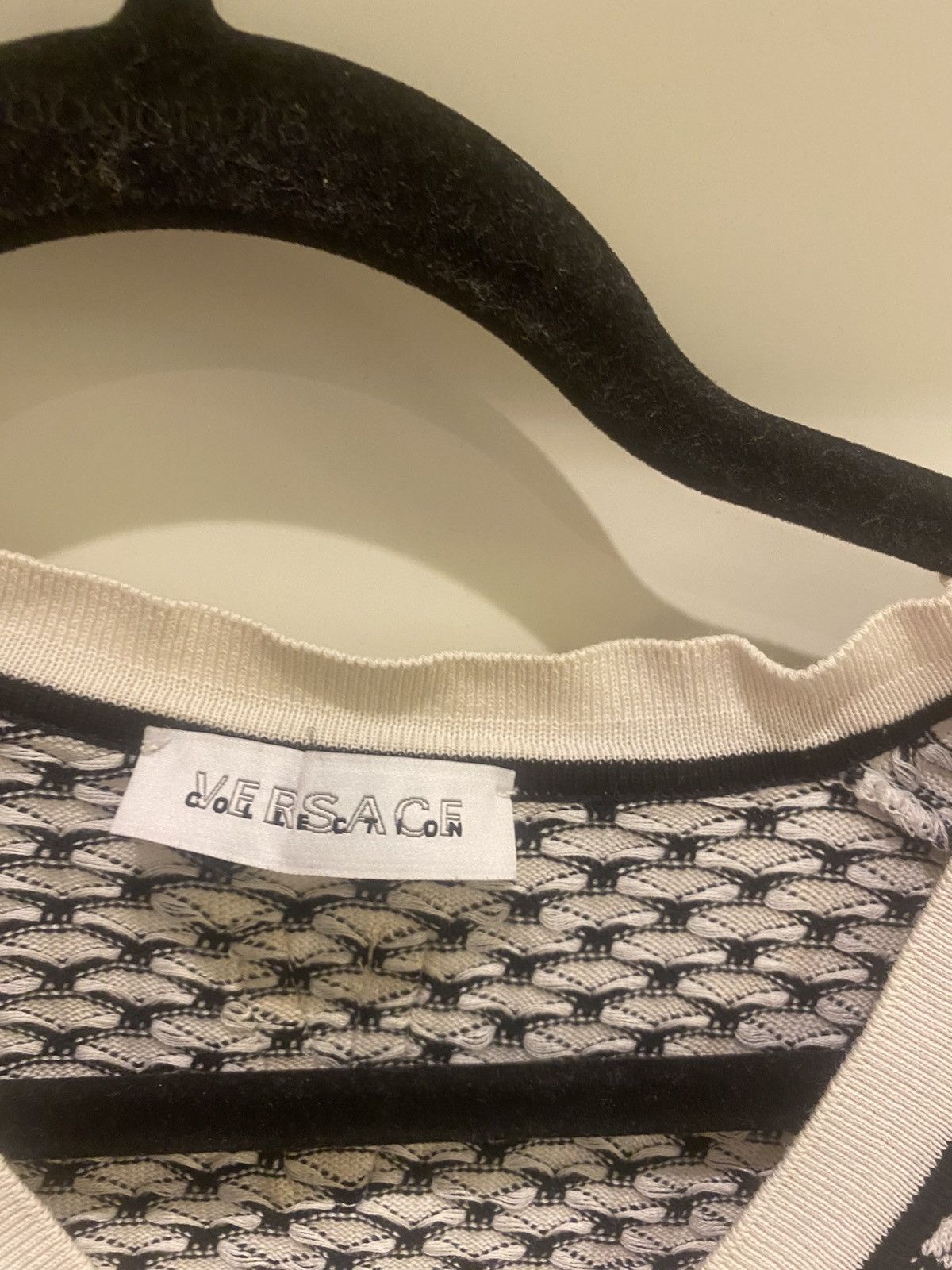 Versace Versace Collection Black&White Pattern Sweater Size US M / EU 48-50 / 2 - 4 Thumbnail