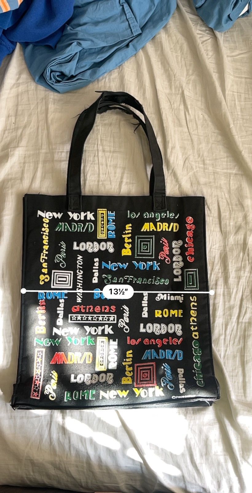 Vintage Vintage City Tote Bag Size ONE SIZE - 8 Thumbnail