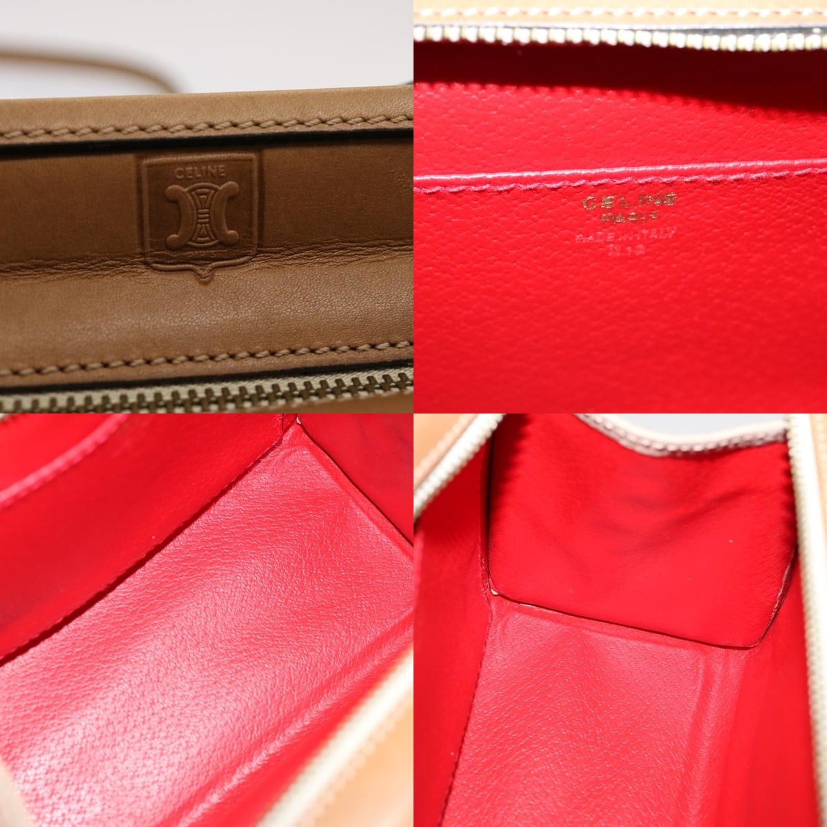Celine CELINE Hand Bag Leather Beige Size ONE SIZE - 11 Thumbnail