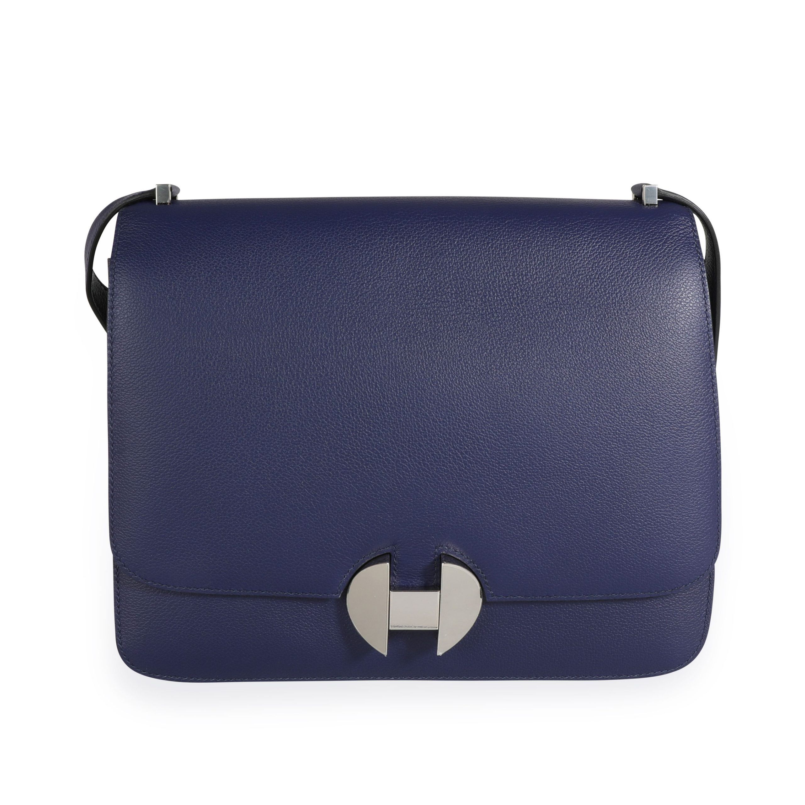 Hermès Bleu Encre Evercolor 2002 26 Bag PHW