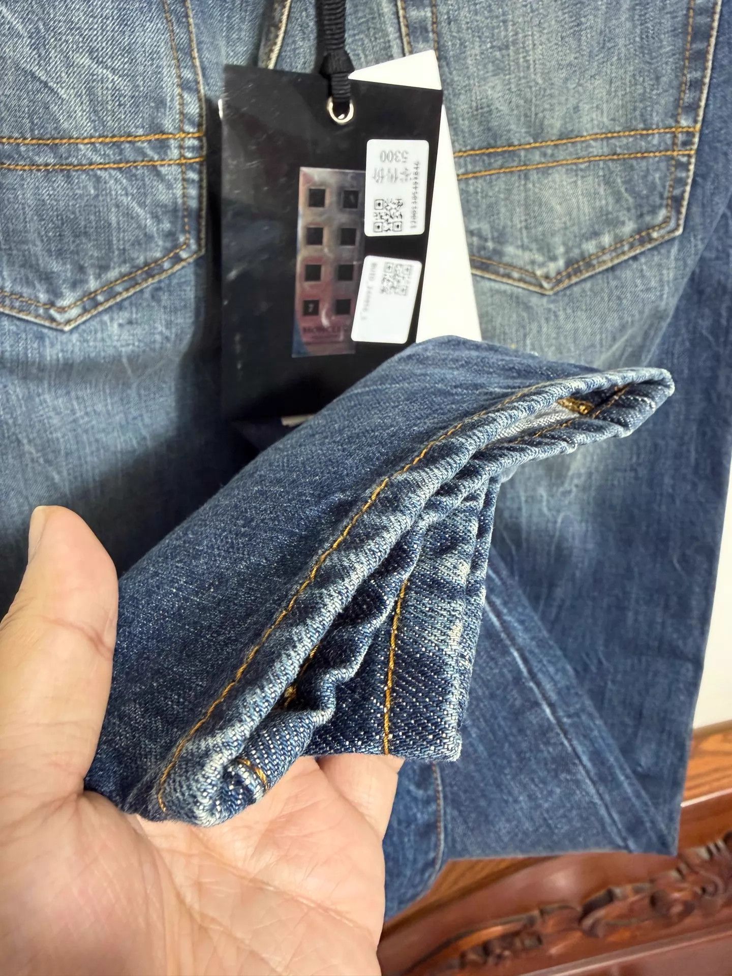 Moncler Moncler x Fragment Design Men's Slim Jeans 46 Size US 30 / EU 46 - 3 Thumbnail