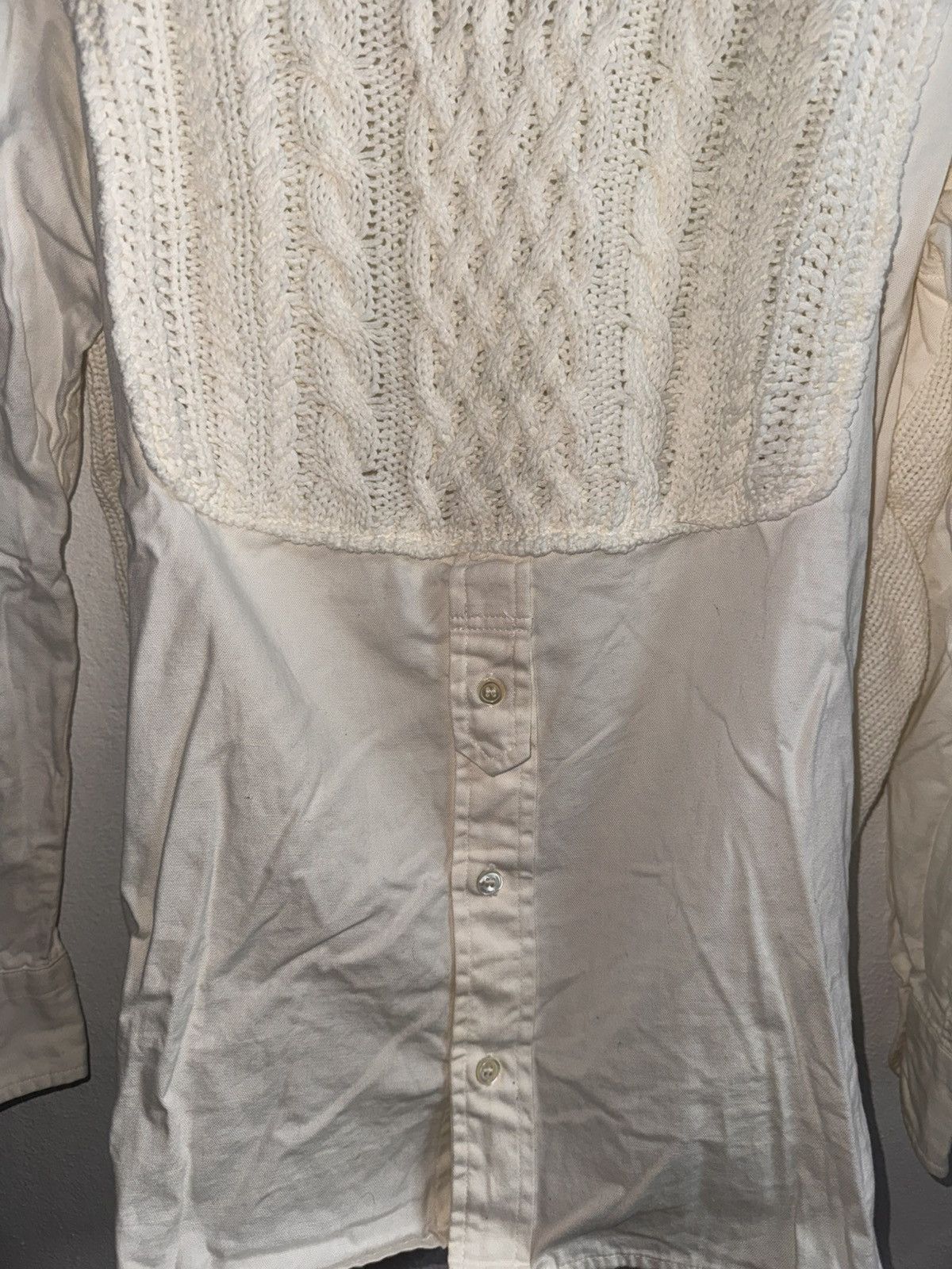 Tsumori Chisato Tsumori Chisato knit and half shirt Size L / US 10 / IT 46 - 2 Thumbnail