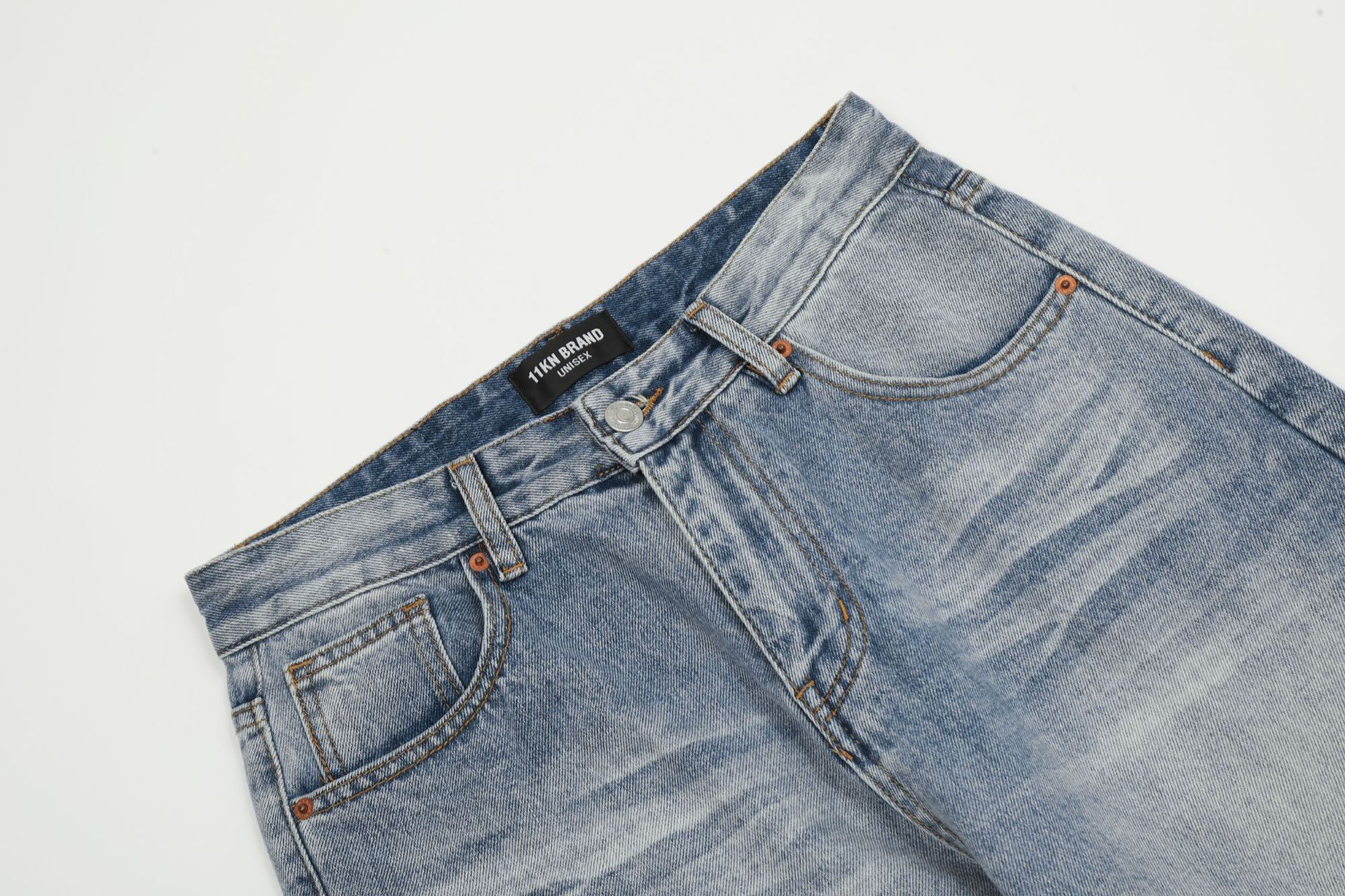 Vintage American men's retro cleanfit slim casual loose flared jeans Size US 32 / EU 48 - 3 Thumbnail