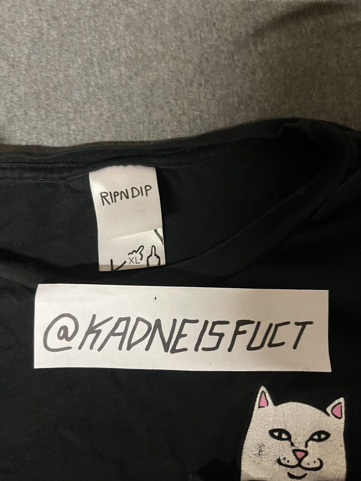 RIPNDIP Classic Ripndip Cat shirt Size US XL / EU 56 / 4 - 2 Thumbnail
