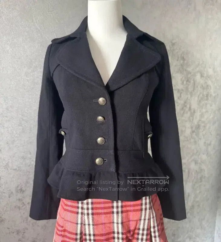 Burberry Burberry Black Wool Blend Short Coat for Women. Size S / US 4 / IT 40 - 4 Thumbnail
