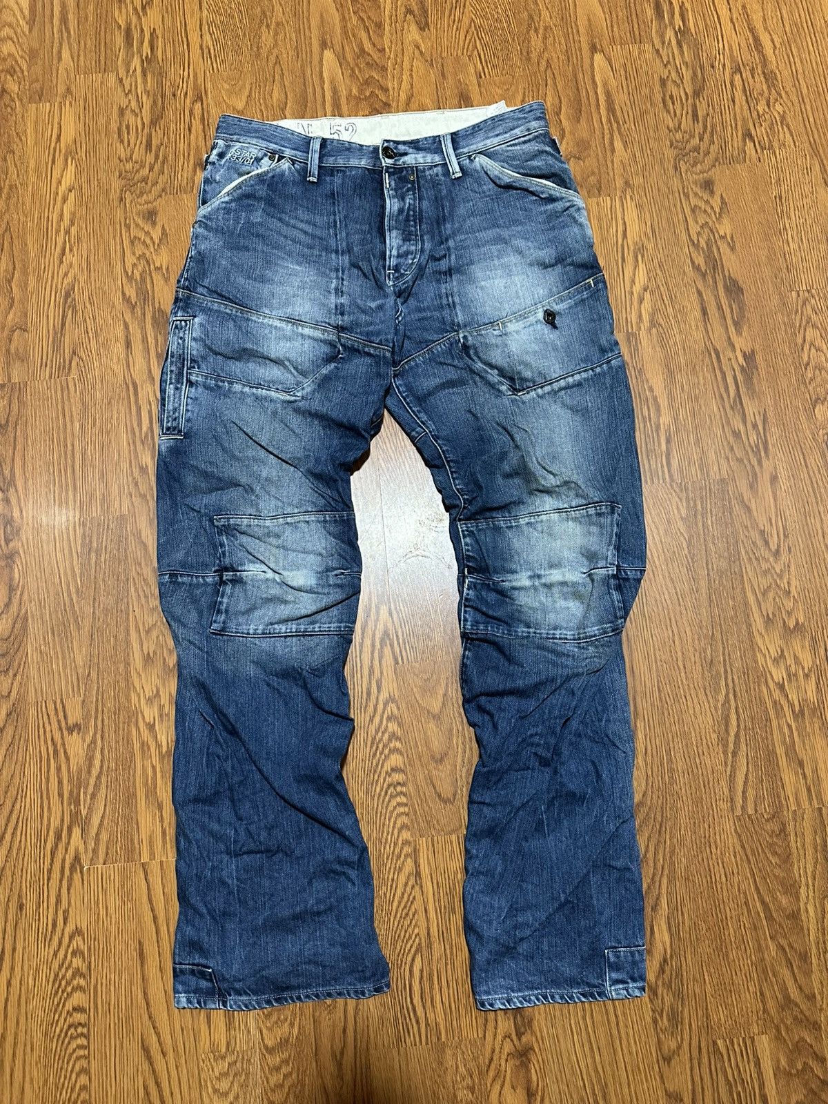 G-Star × If Six Was Nine × Vintage Vintage G Star Raw Waxed Jeans 33/01 Size US 36 / EU 52 - 1 Thumbnail