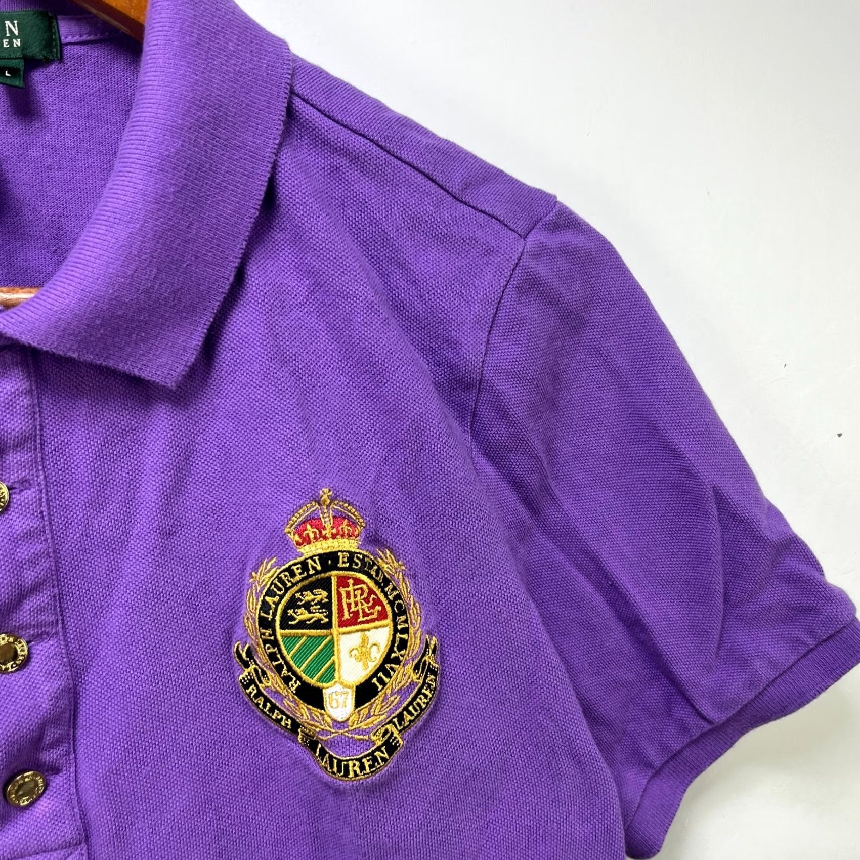 Ralph Lauren VINTAGE Lauren Ralph Lauren Crest Shirt Women L Polo Size L / US 10 / IT 46 - 3 Thumbnail