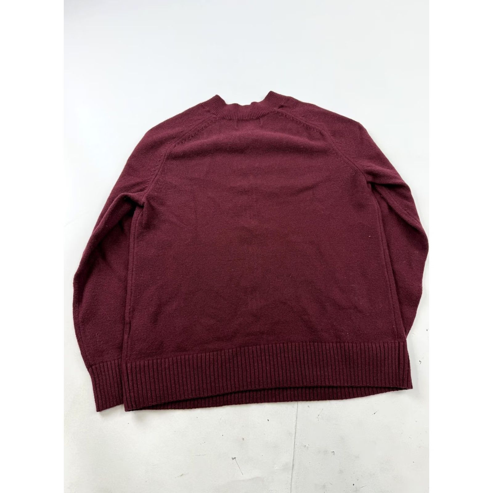 Banana Republic Banana Republic Sweater Womens Small Red V-Neck Raglan Knit Pullover Soft Size S / US 4 / IT 40 - 6 Thumbnail