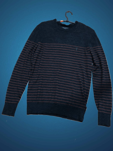 Allsaints Allsaints Striped Sweater Y2K Style Size M Size US M / EU 48-50 / 2 - 1 Thumbnail