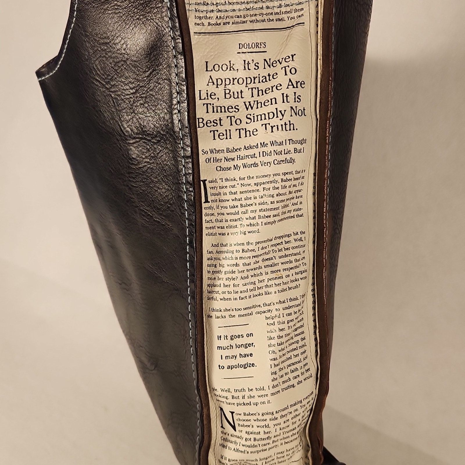 The Unbranded Brand Ransom + Scout Leather Handbag NEWSPAPER Size ONE SIZE - 5 Thumbnail